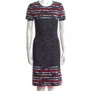 ST.JOHN Patterned Midi Dress